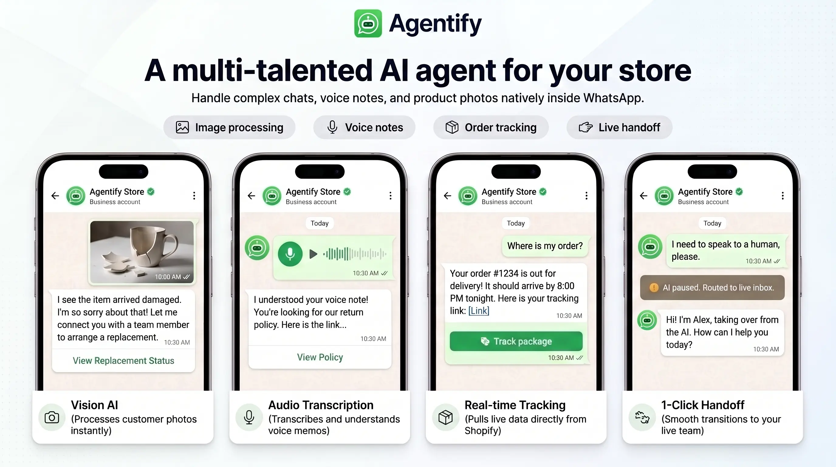 Agentify WhatsApp AI Support Overview